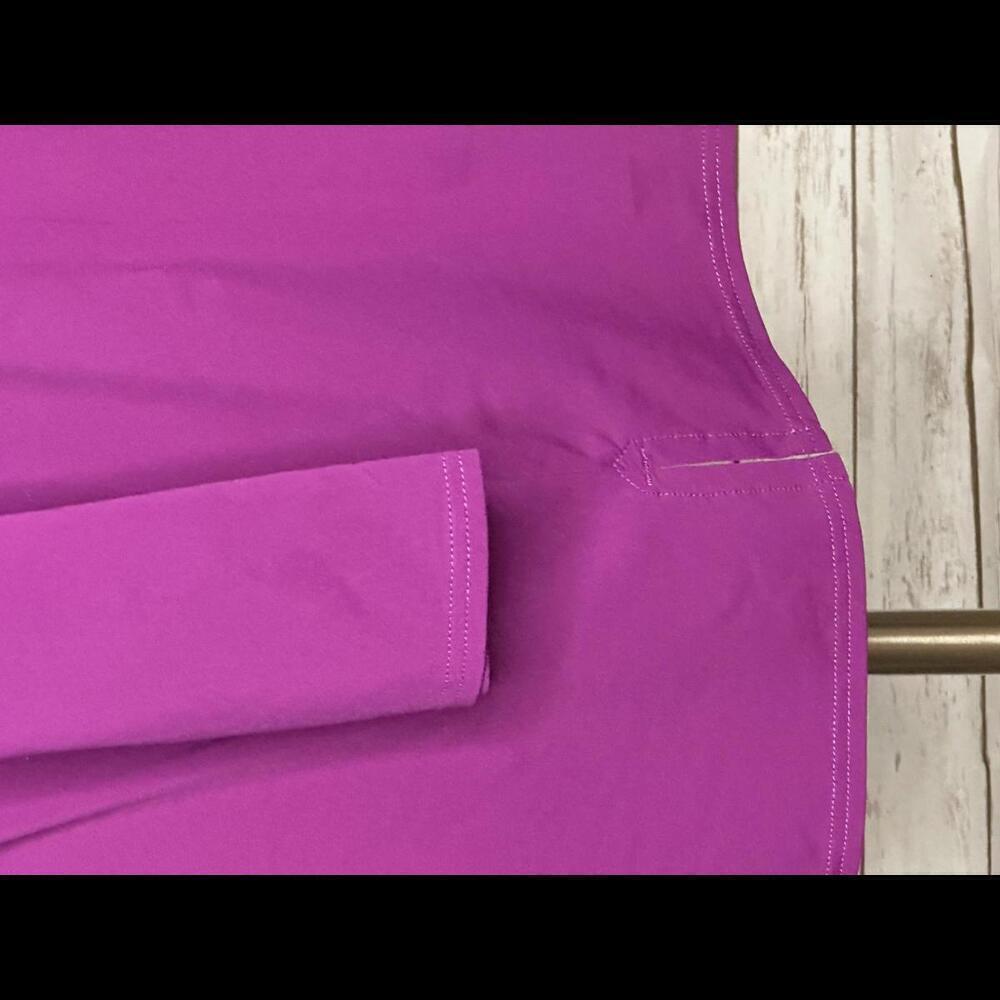 Lands' End purple embroidered V-neck tunic Size 1X - Picture 5 of 7